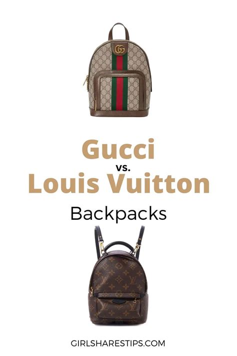 gucci vs louis vuitton backpack|louis vuitton vs gucci sneakers.